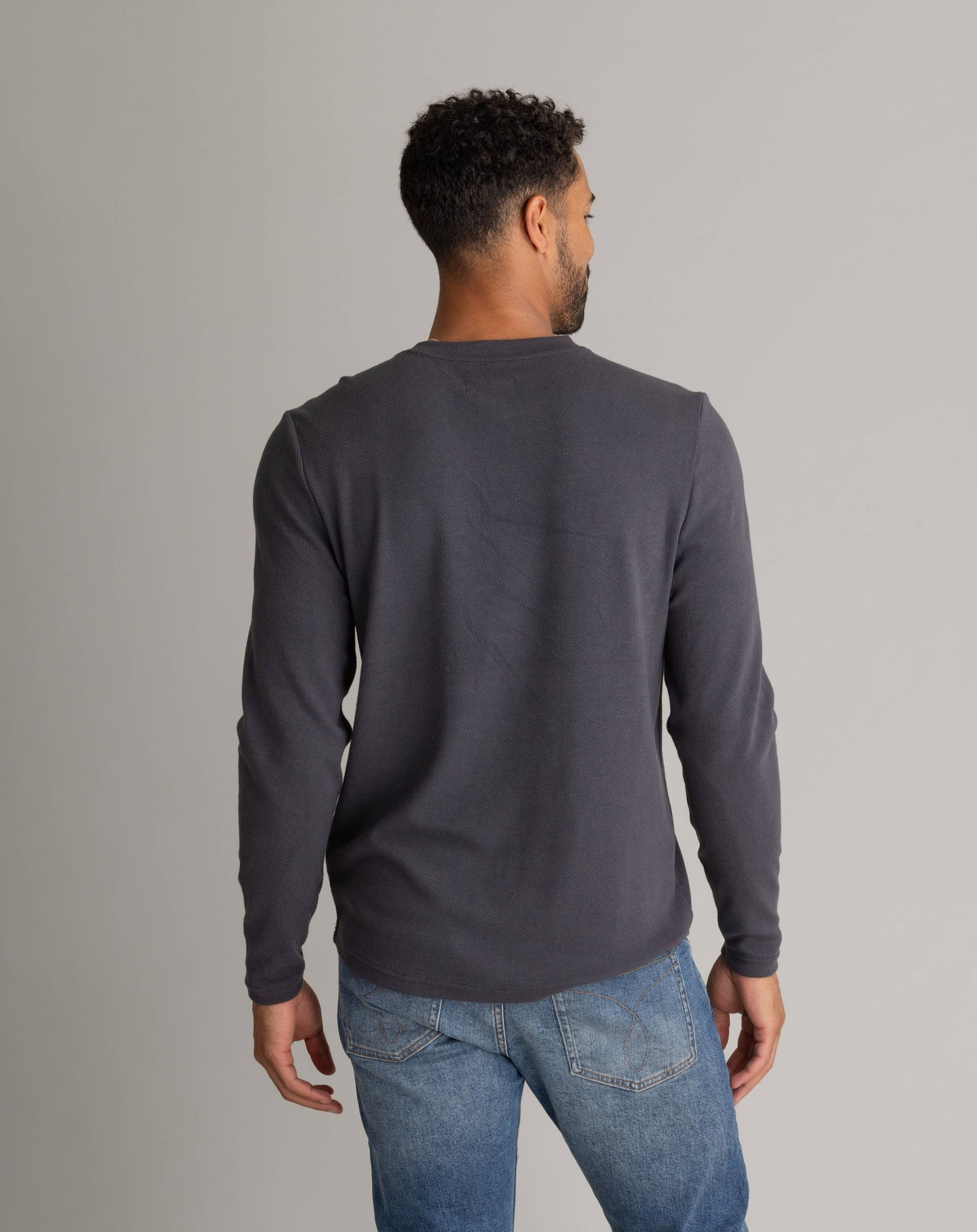 Stretch Flannel Henley