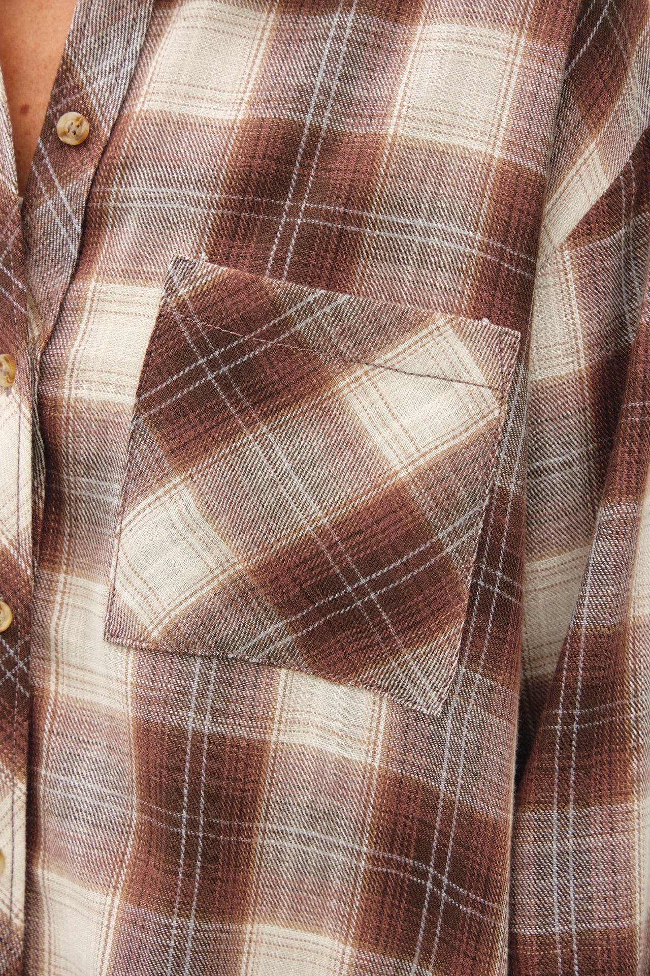 Dune Plaid Flannel Shirt