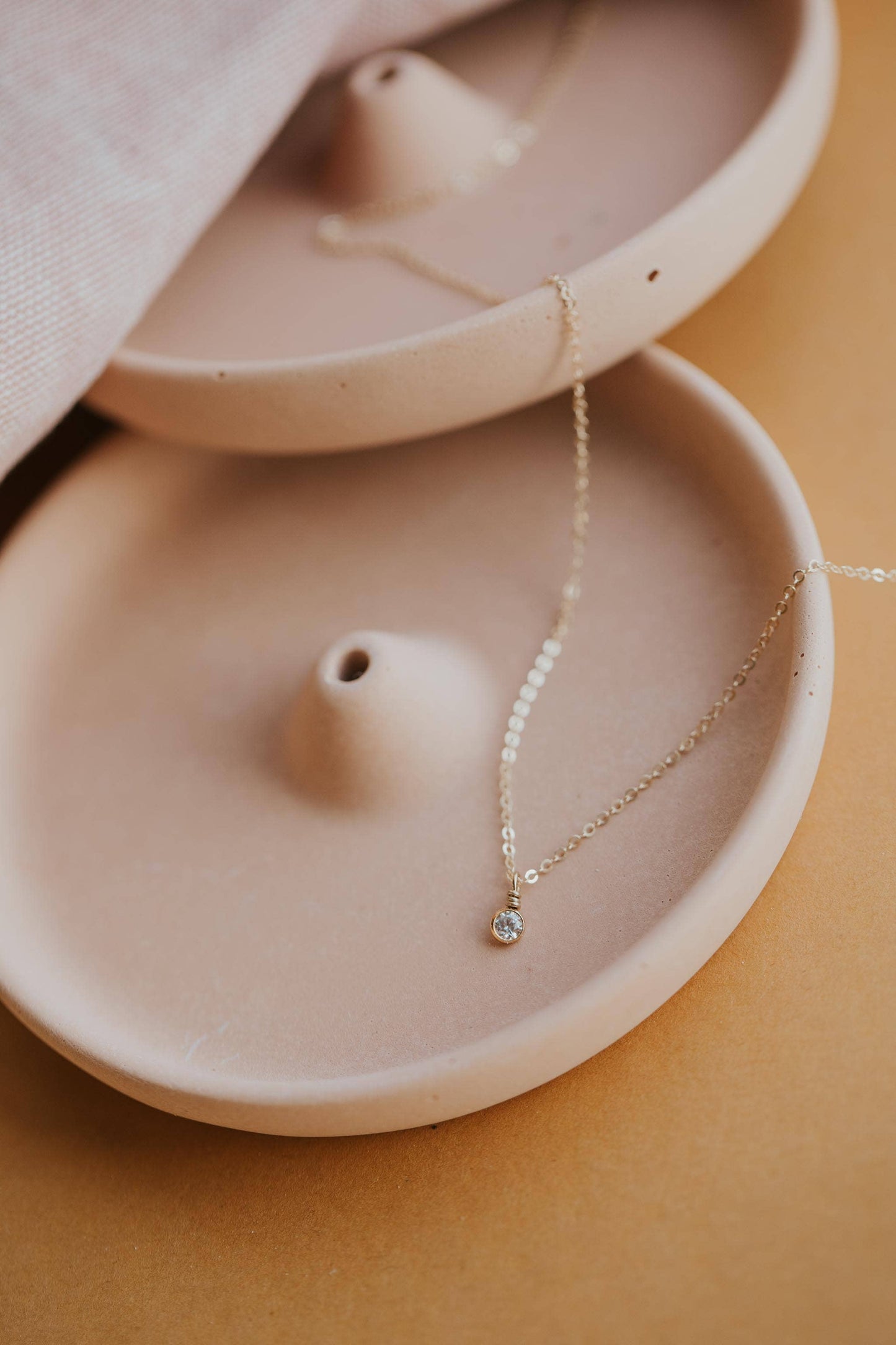 Solitaire Necklace | Sterling Silver