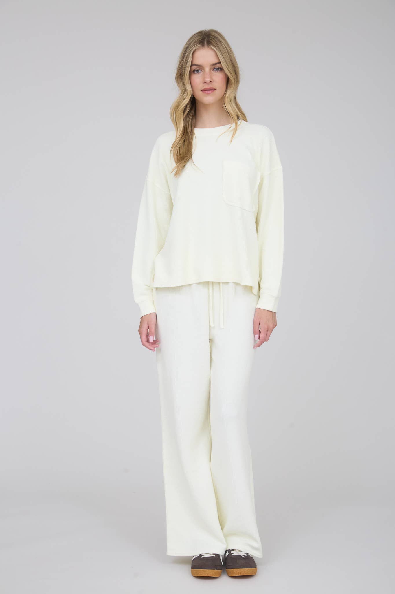 Long Sleeve Rib Knit Top