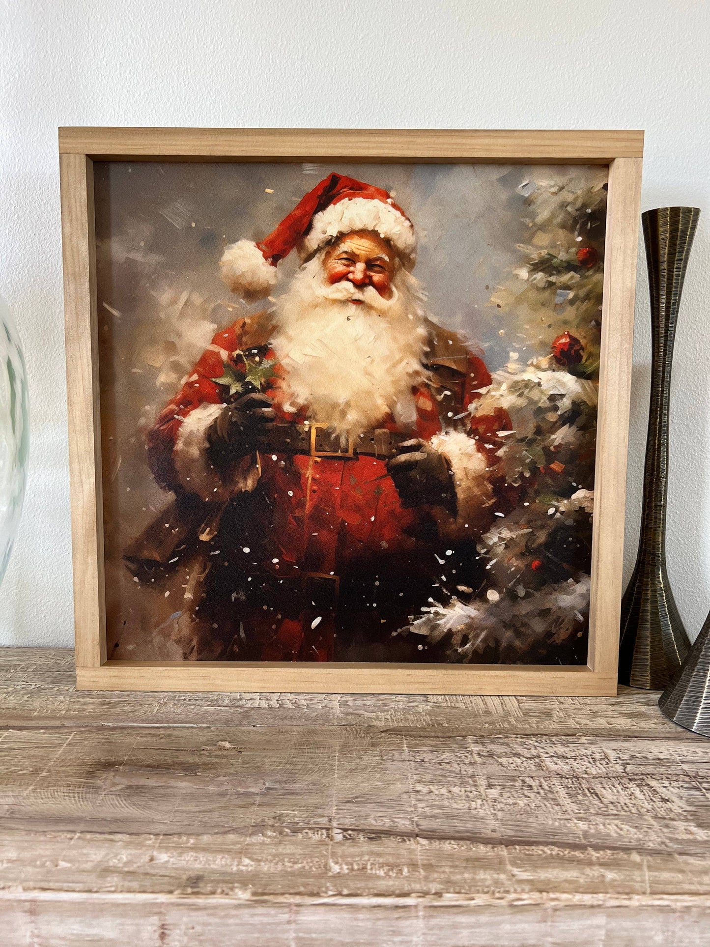Vintage Santa 2 | Christmas Decor, Christmas Wall Art