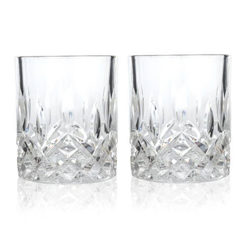 Admiral™ Stemless Crystal Lowball Tumblers - Set of 2