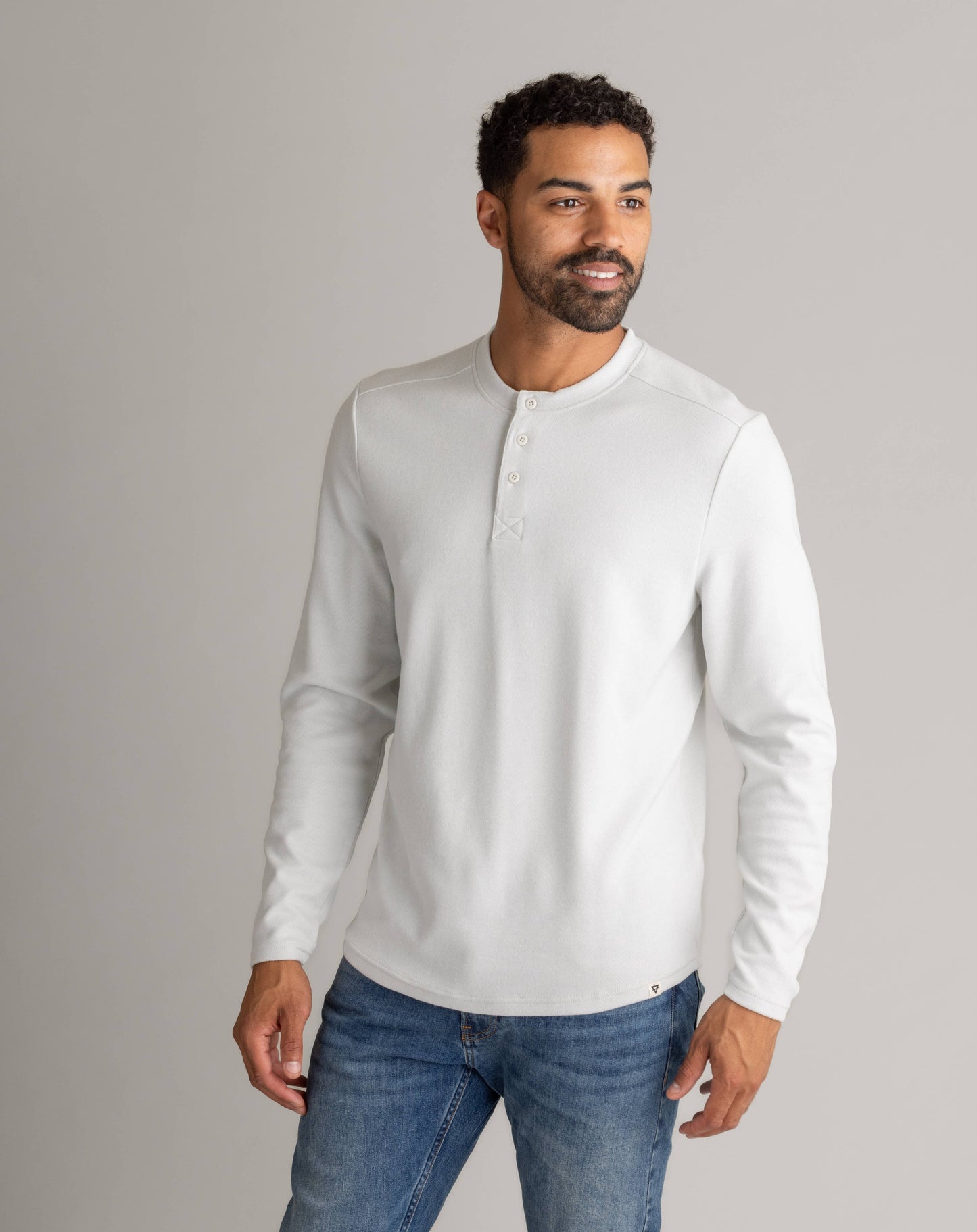 Stretch Flannel Henley