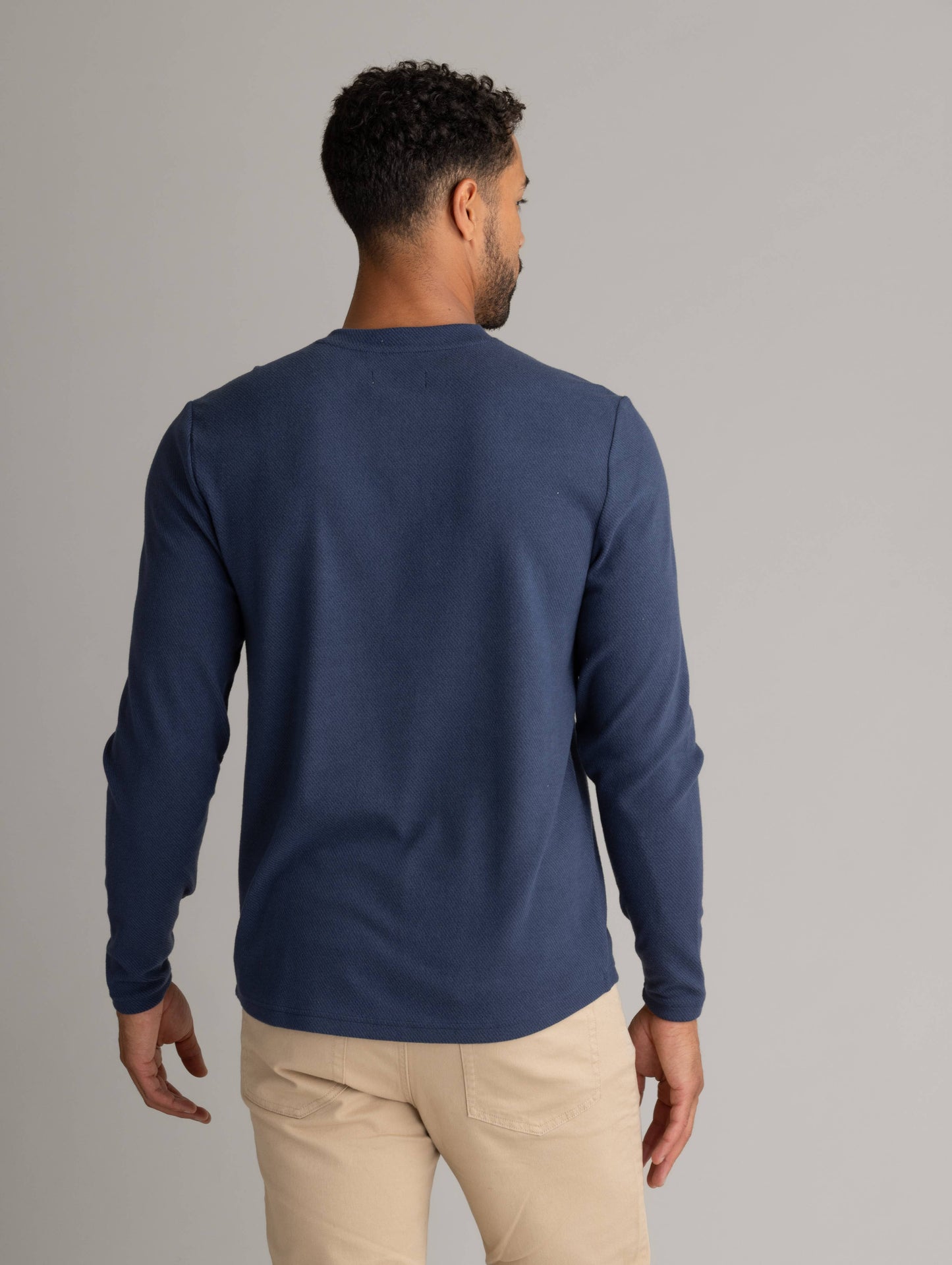 Stretch Flannel Henley