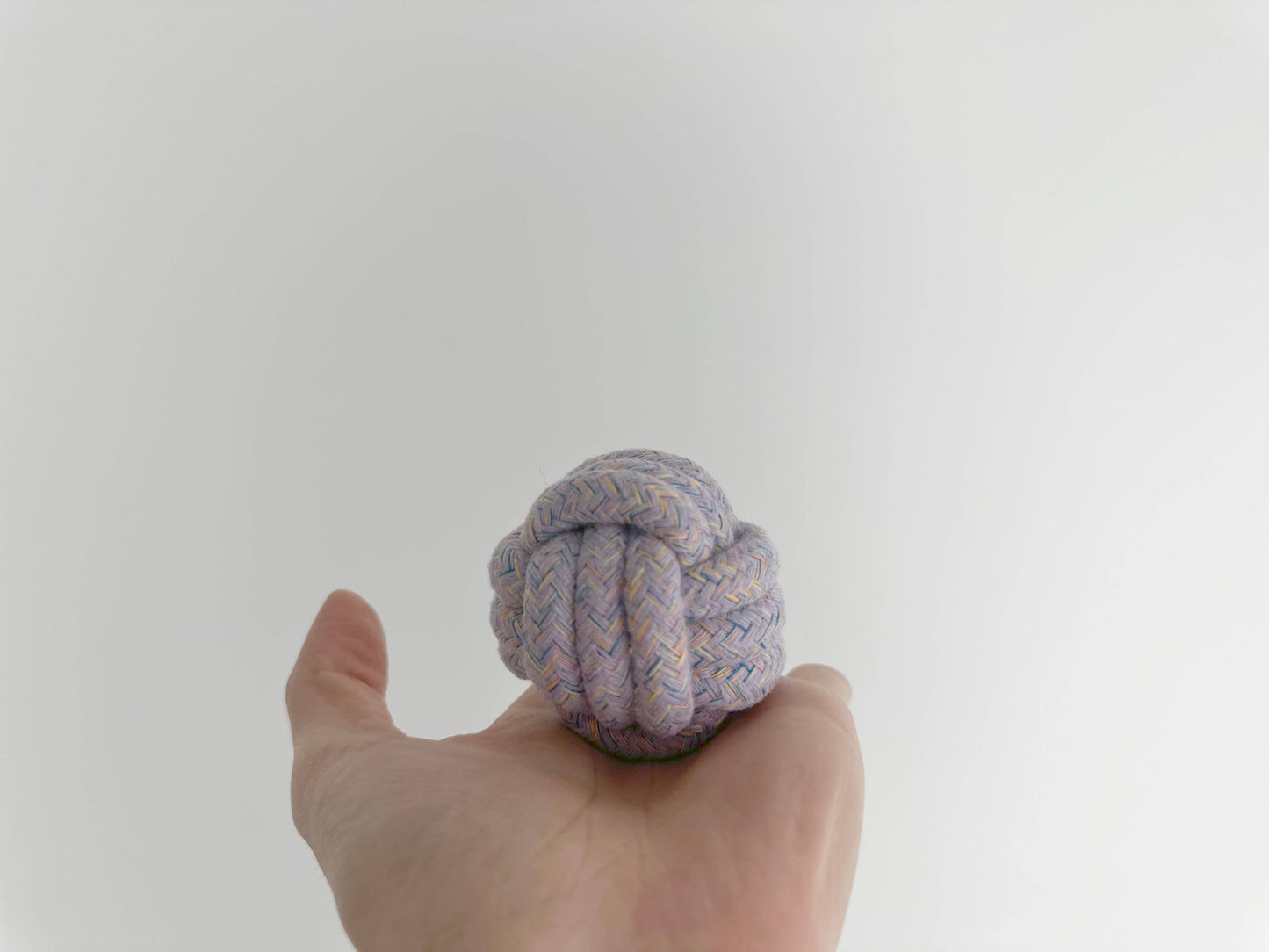 Sustainable Lavandula Color Rope Ball For Puppies