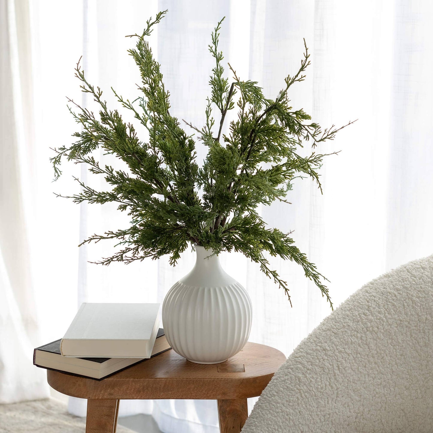 Faux Dwarf Cedar Spray