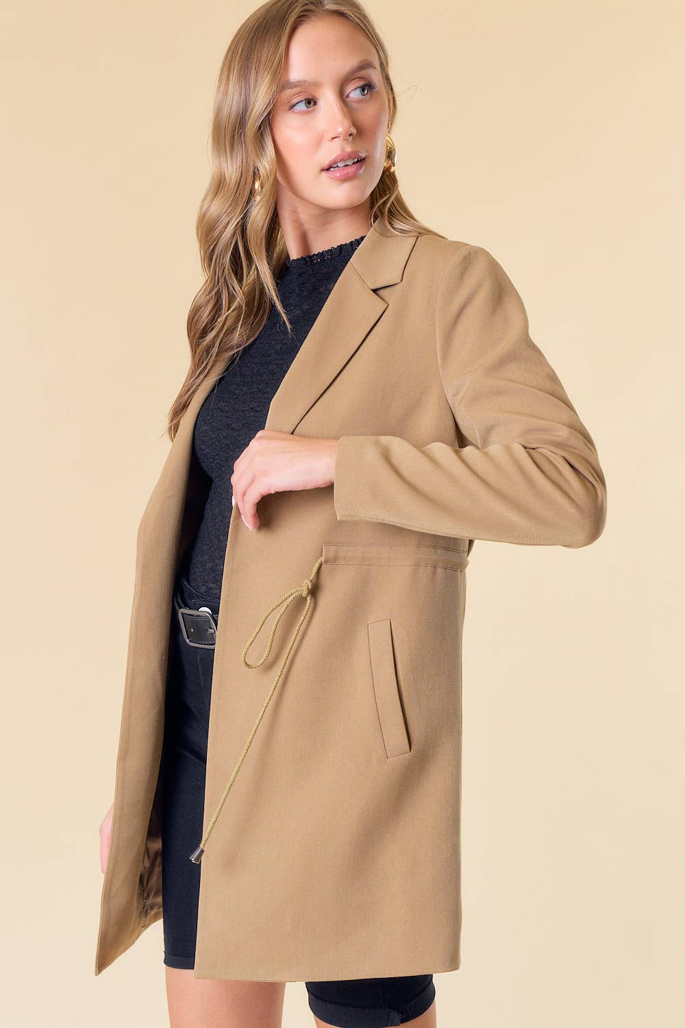 Cinched Waist Jacket - 10269J