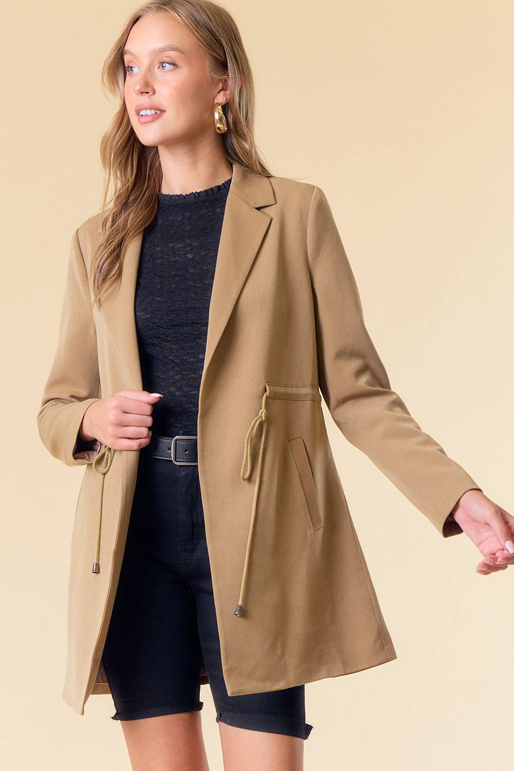 Cinched Waist Jacket - 10269J