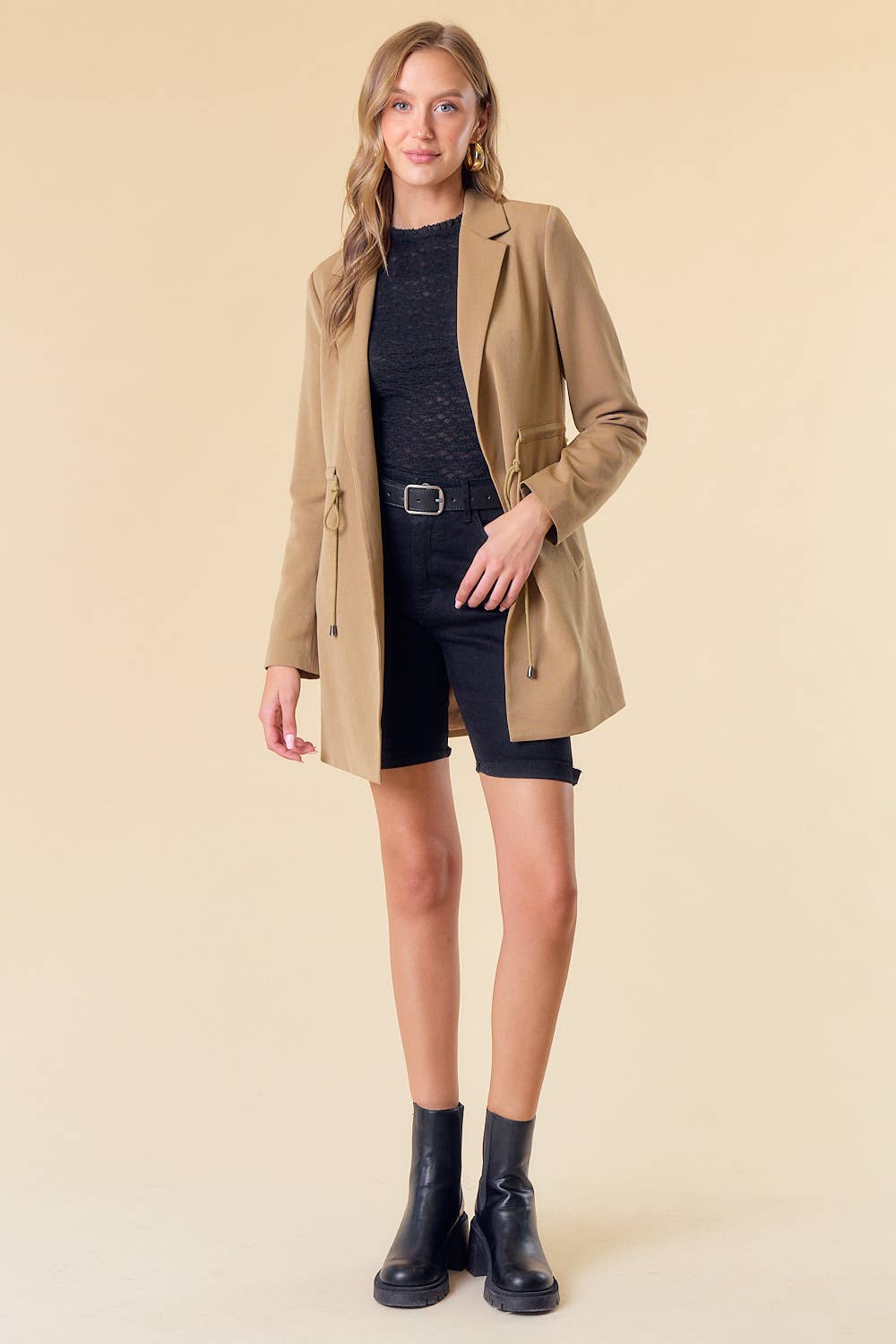 Cinched Waist Jacket - 10269J