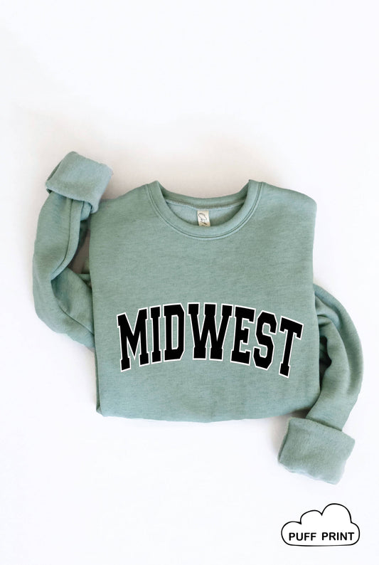 Midwest Puff Print Graphic Sweatshirt
