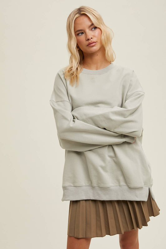 Oversized French Terry Pullover