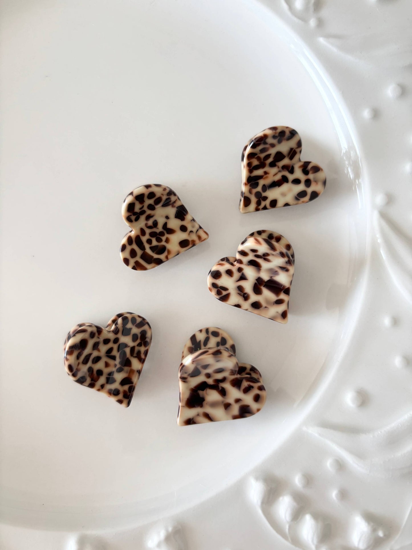 Heart Shape Acetate Hair Clip