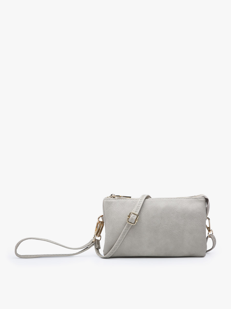 Riley Monogrammable 3 Compartment Crossbody/Wristlet