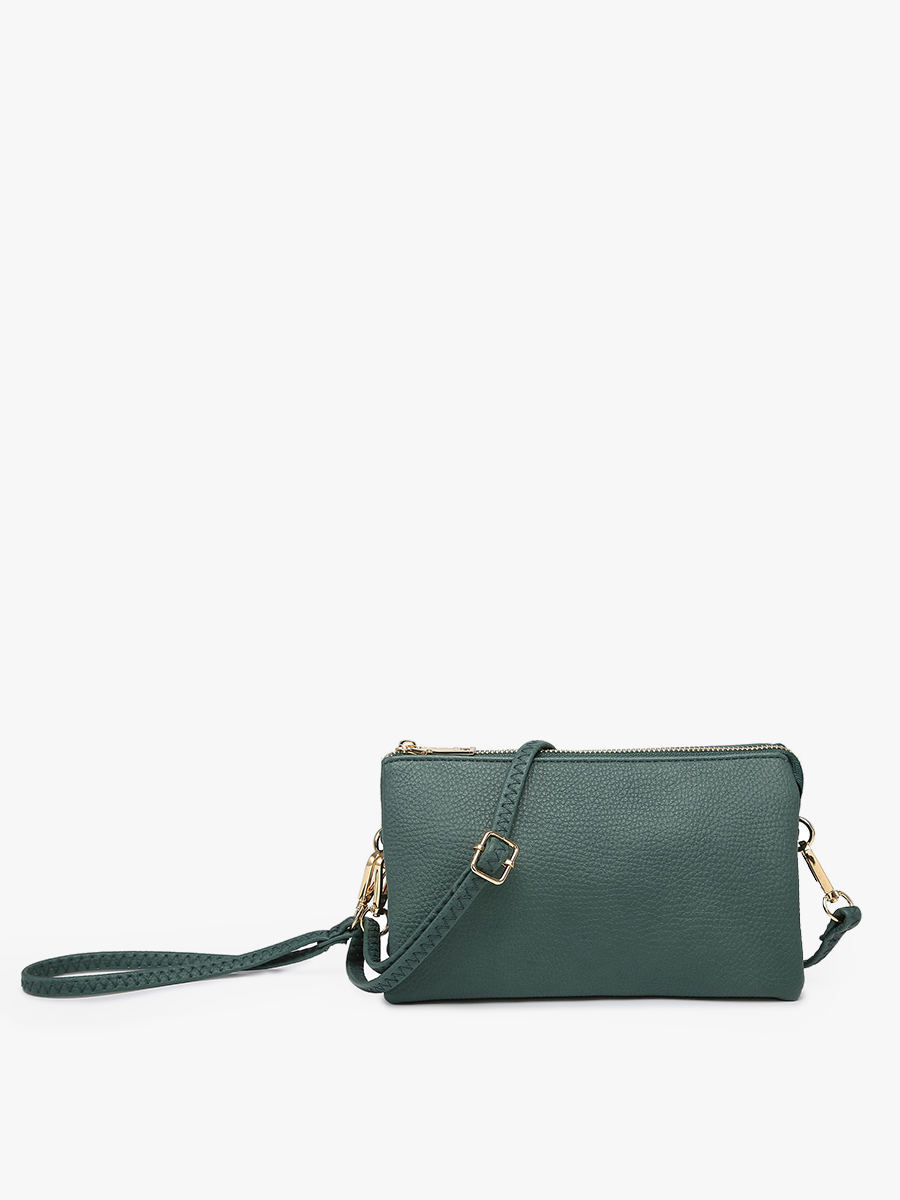 Riley Monogrammable 3 Compartment Crossbody/Wristlet