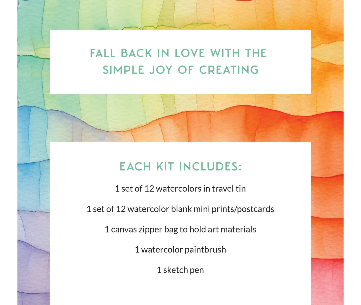 Sketch + Wander Watercolor Travel Kit