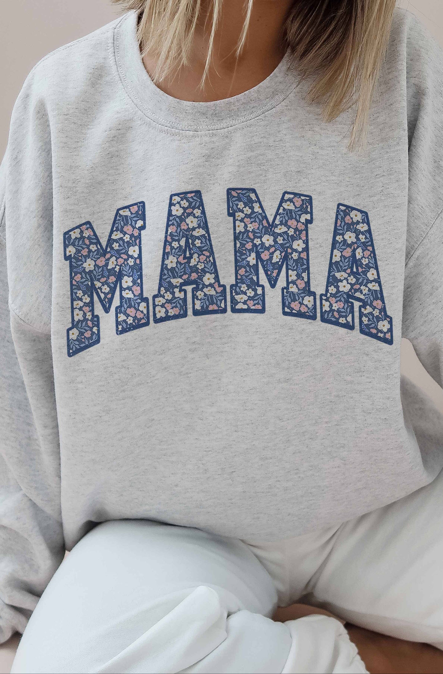 FLORAL MAMA Oversized Sweatshirt