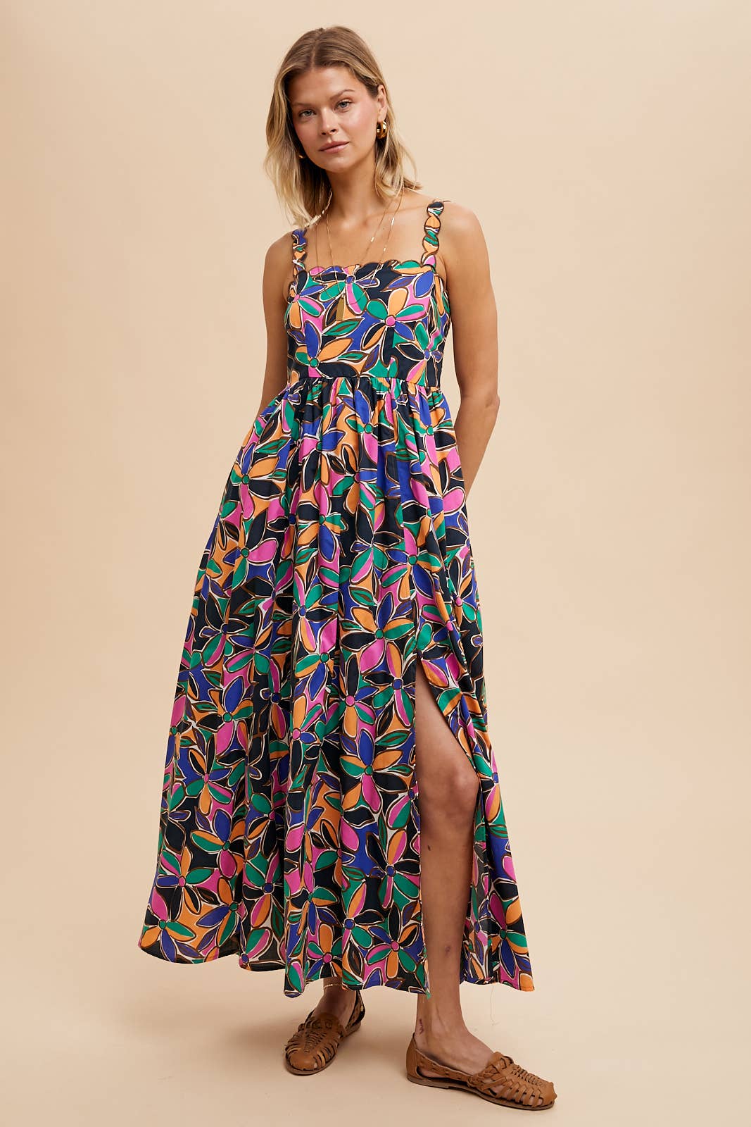 Bold Print Maxi Dress – The Creamery