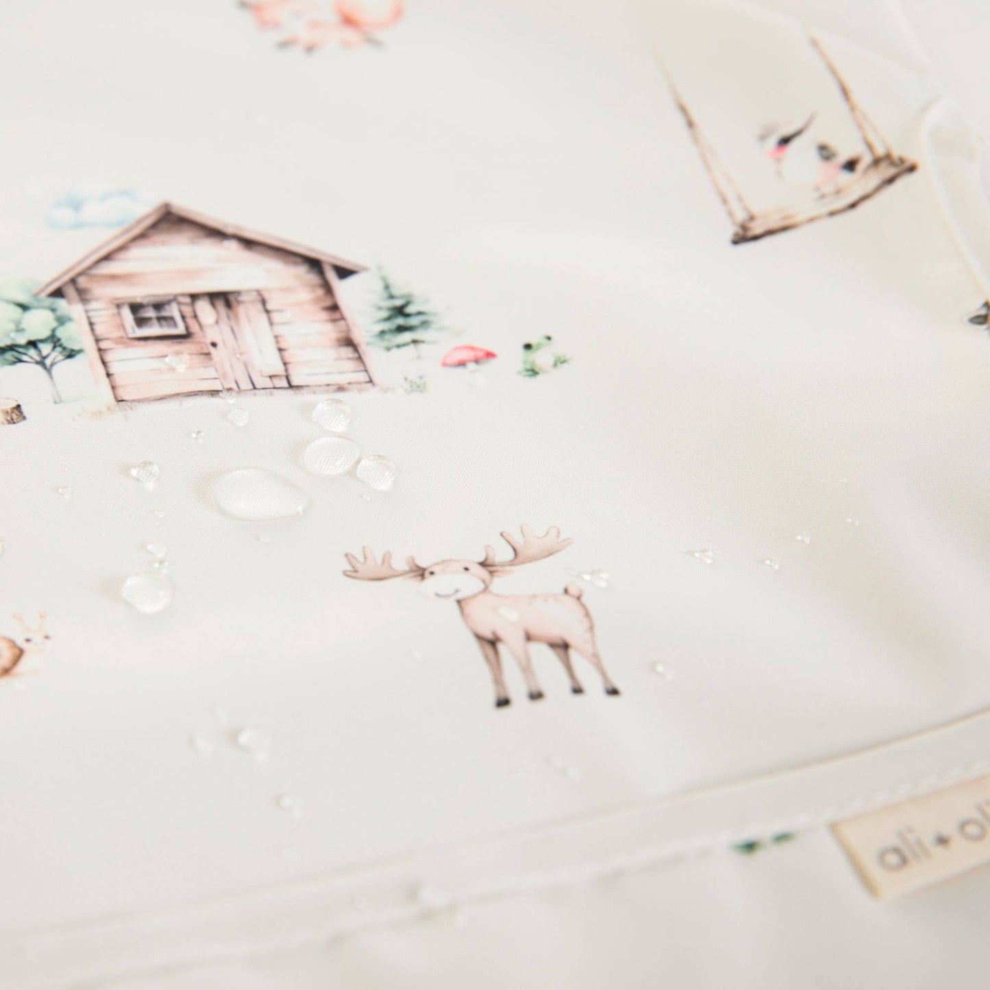 Smock Bib for Baby & Toddler Short Sleeve Woodlands