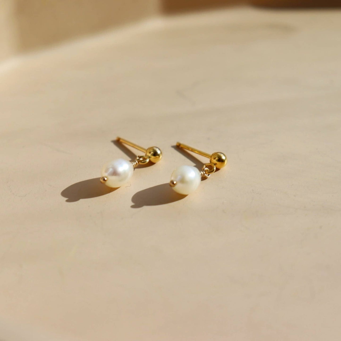 Pearla Studs | 14k Gold Fill or Sterling Silver