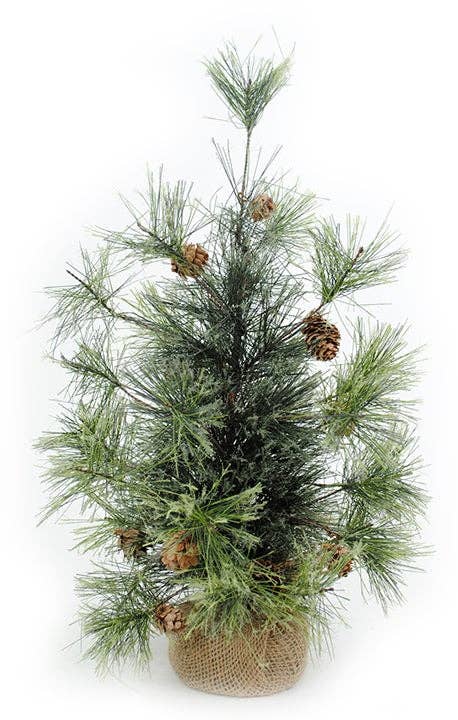 Artificial Smokey Mountain Tabletop Tree - 18" H