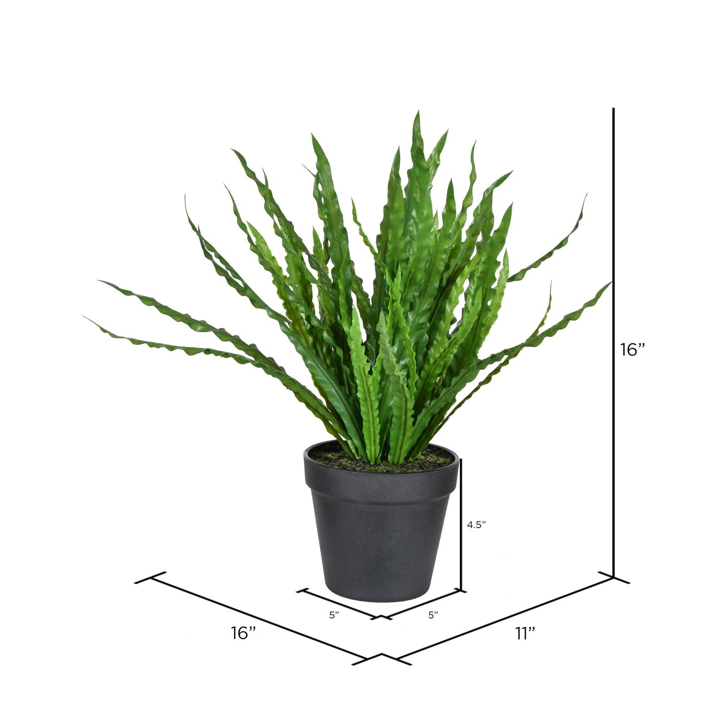 Artificial Potted Bird Nest Fern