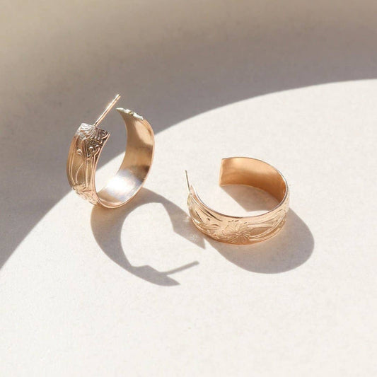 Petite Florence Hoop Earrings | Gold Fill + Sterling Silver