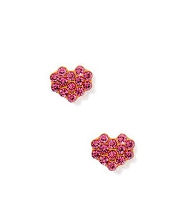 Screwback Stud Earrings - Leo - Pink