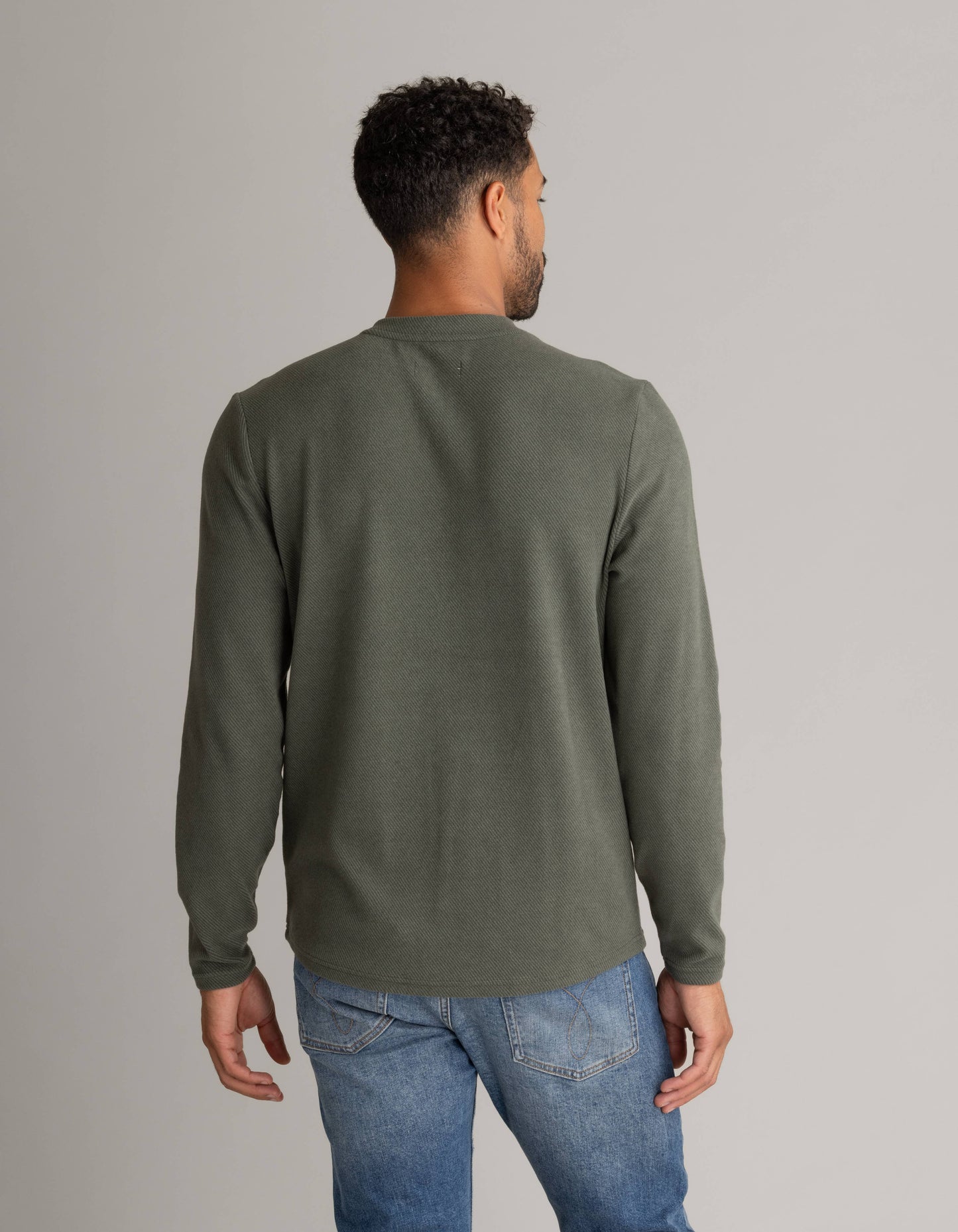 Stretch Flannel Henley