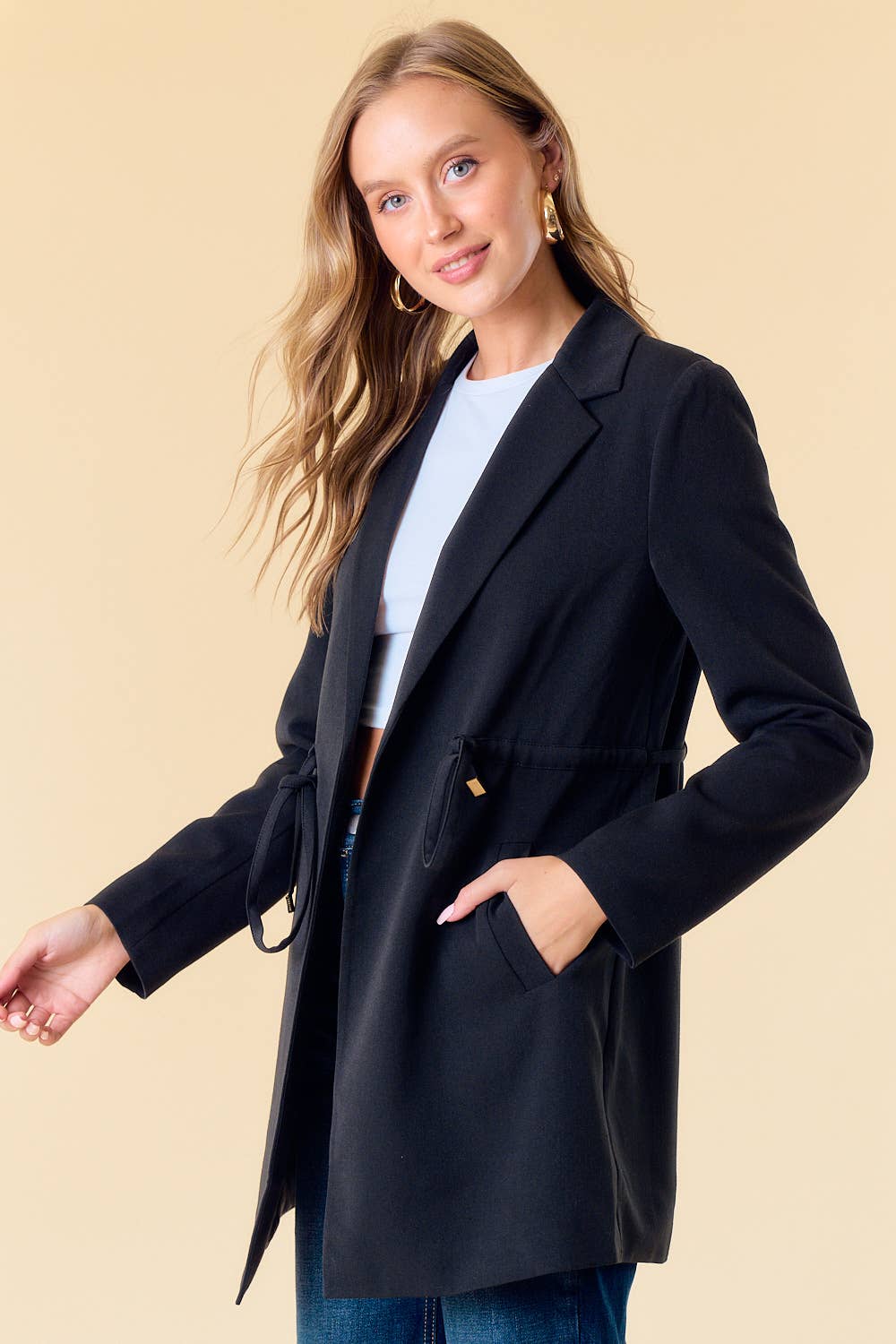 Cinched Waist Jacket - 10269J