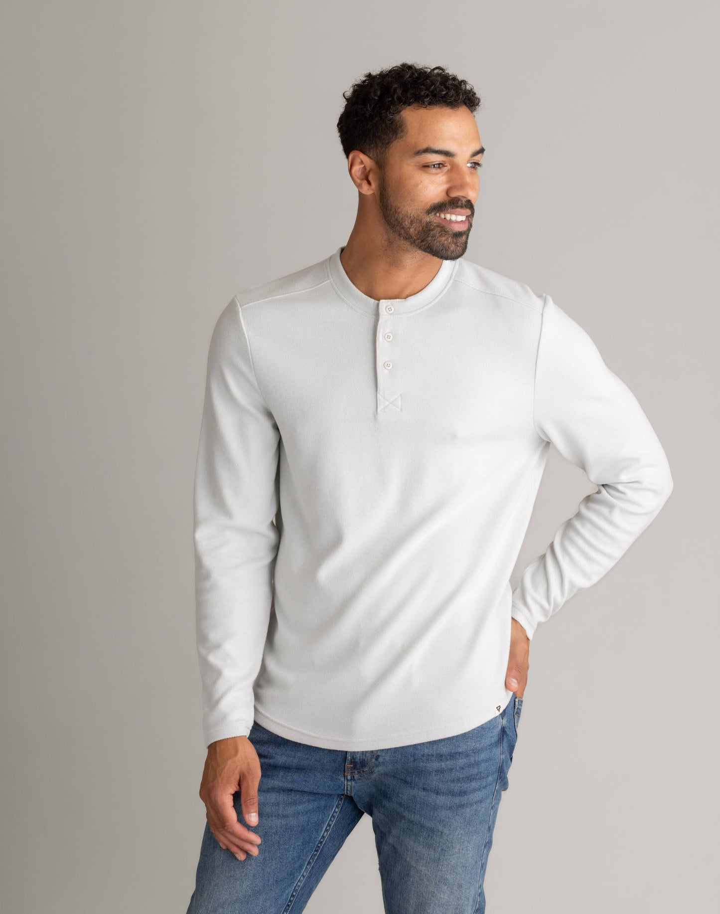 Stretch Flannel Henley