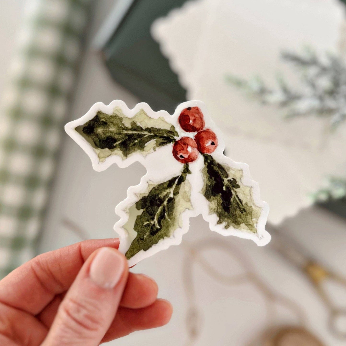 Holly berry sticker