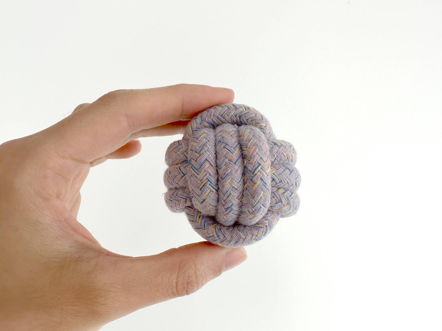 Sustainable Lavandula Color Rope Ball For Puppies