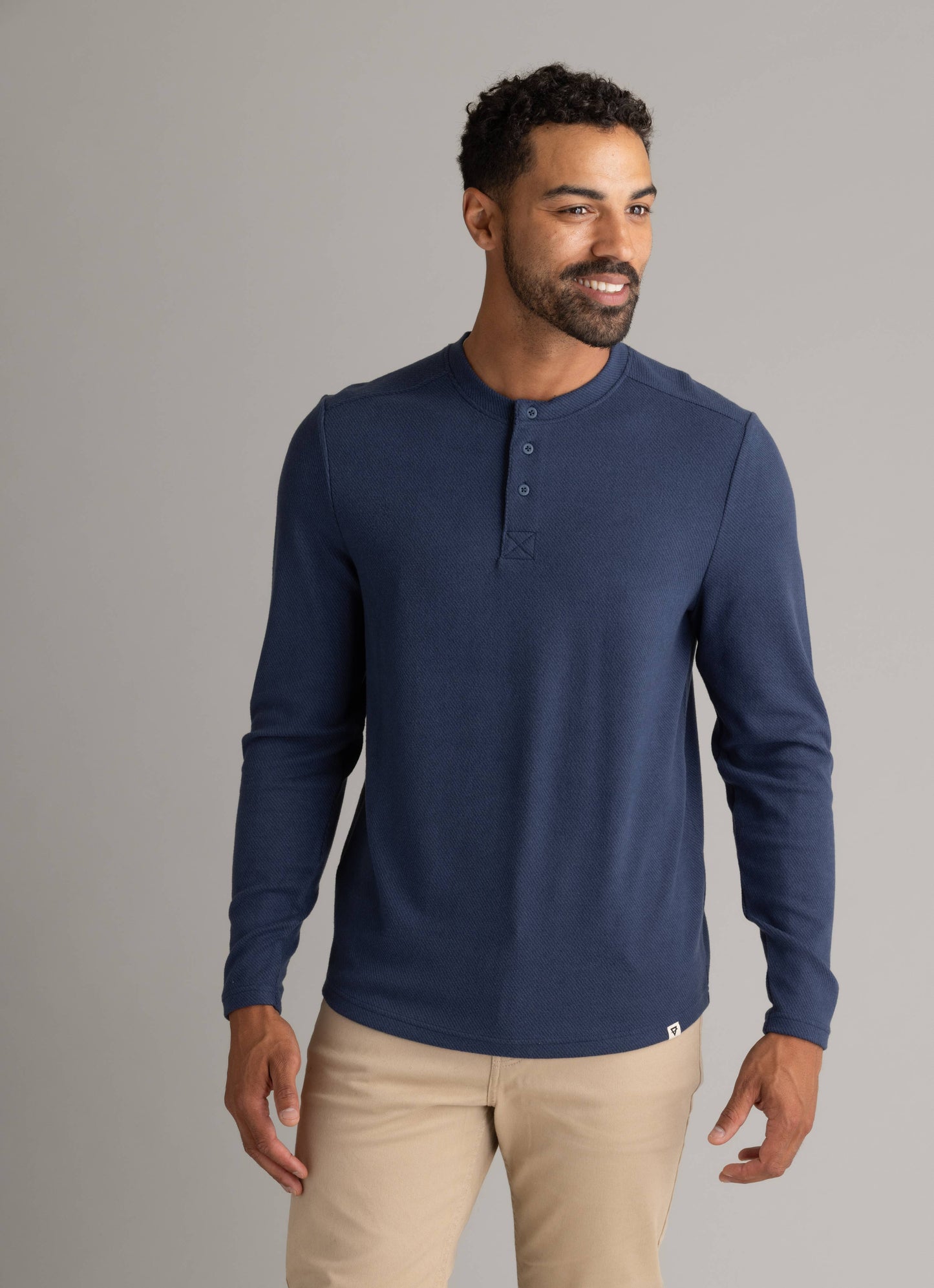Stretch Flannel Henley
