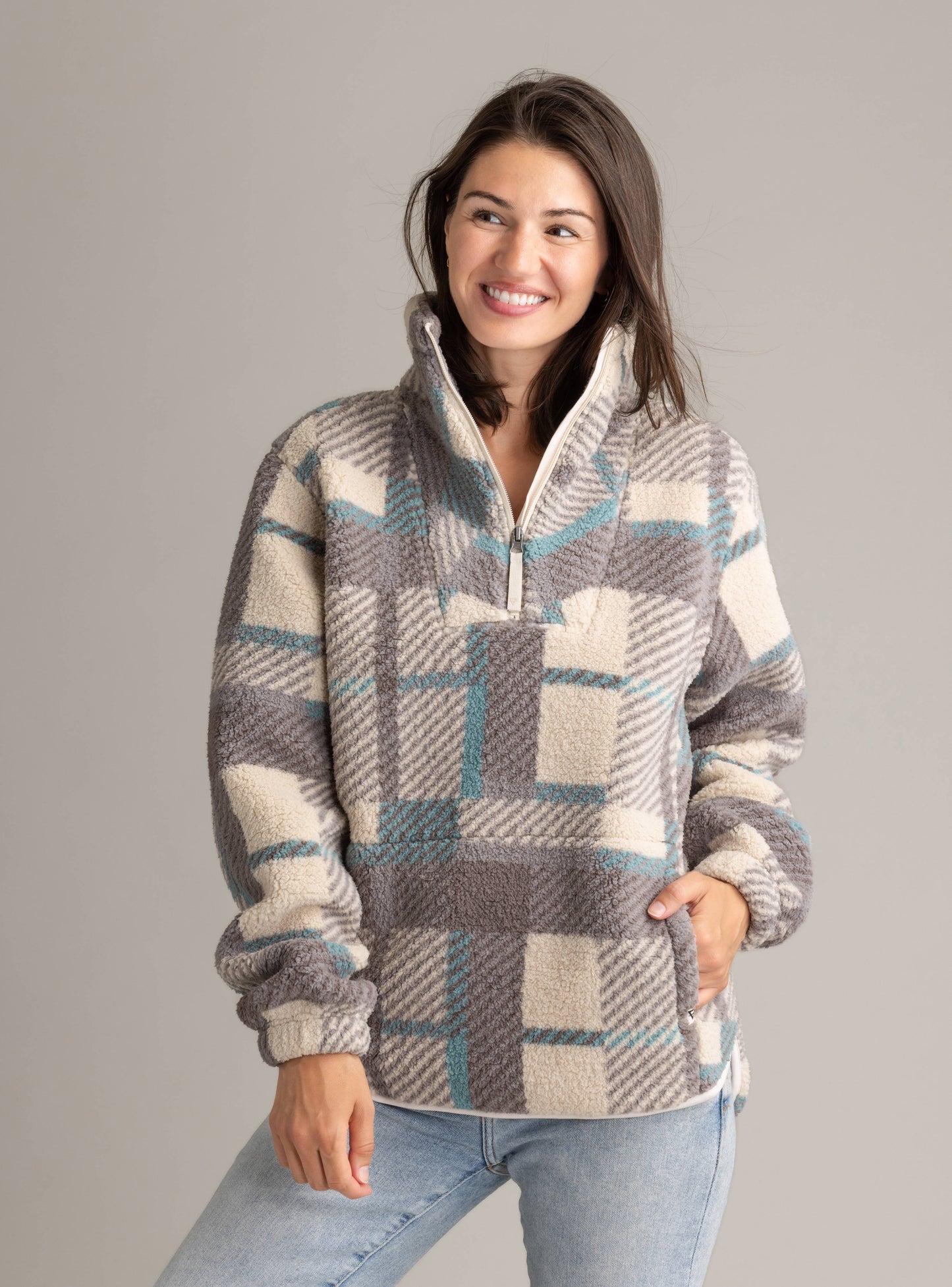 Ainsley Plush Sherpa Pullover