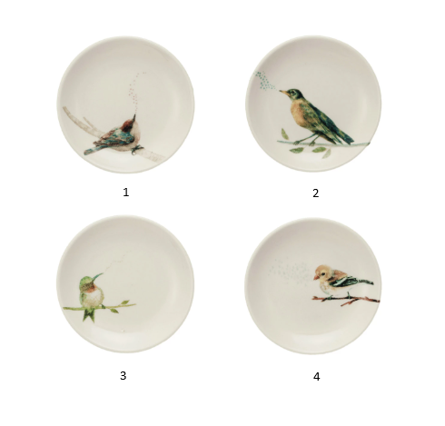 Stoneware Bird Dish