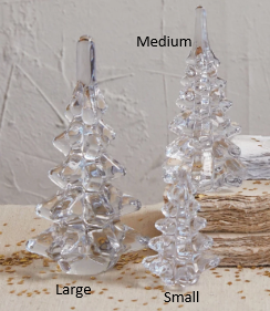 Clear Glass Christmas Tree