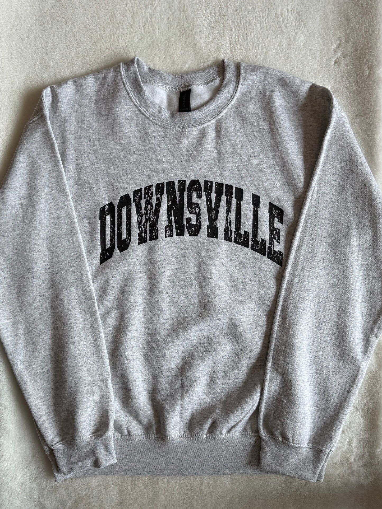 Downsville Distressed Crewneck Sweatshirt