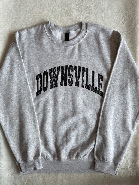 Downsville Distressed Crewneck Sweatshirt