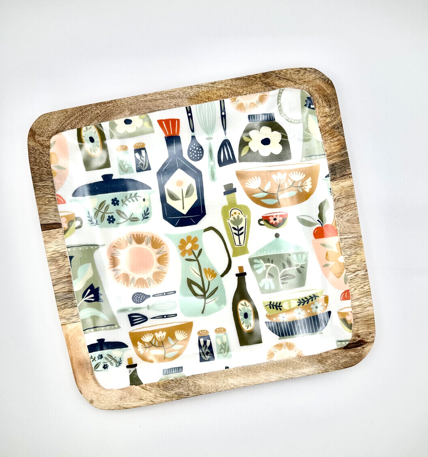 Mango Wood Trays w Pattern