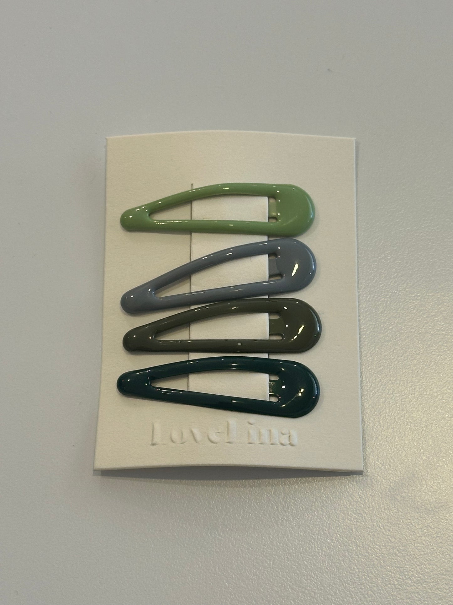 Glossy 4PC Hair Clips