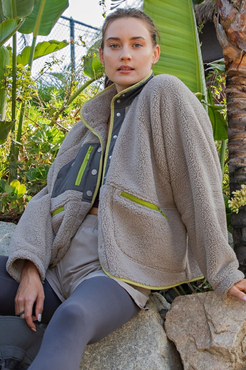 Sherpa Button Up Jacket