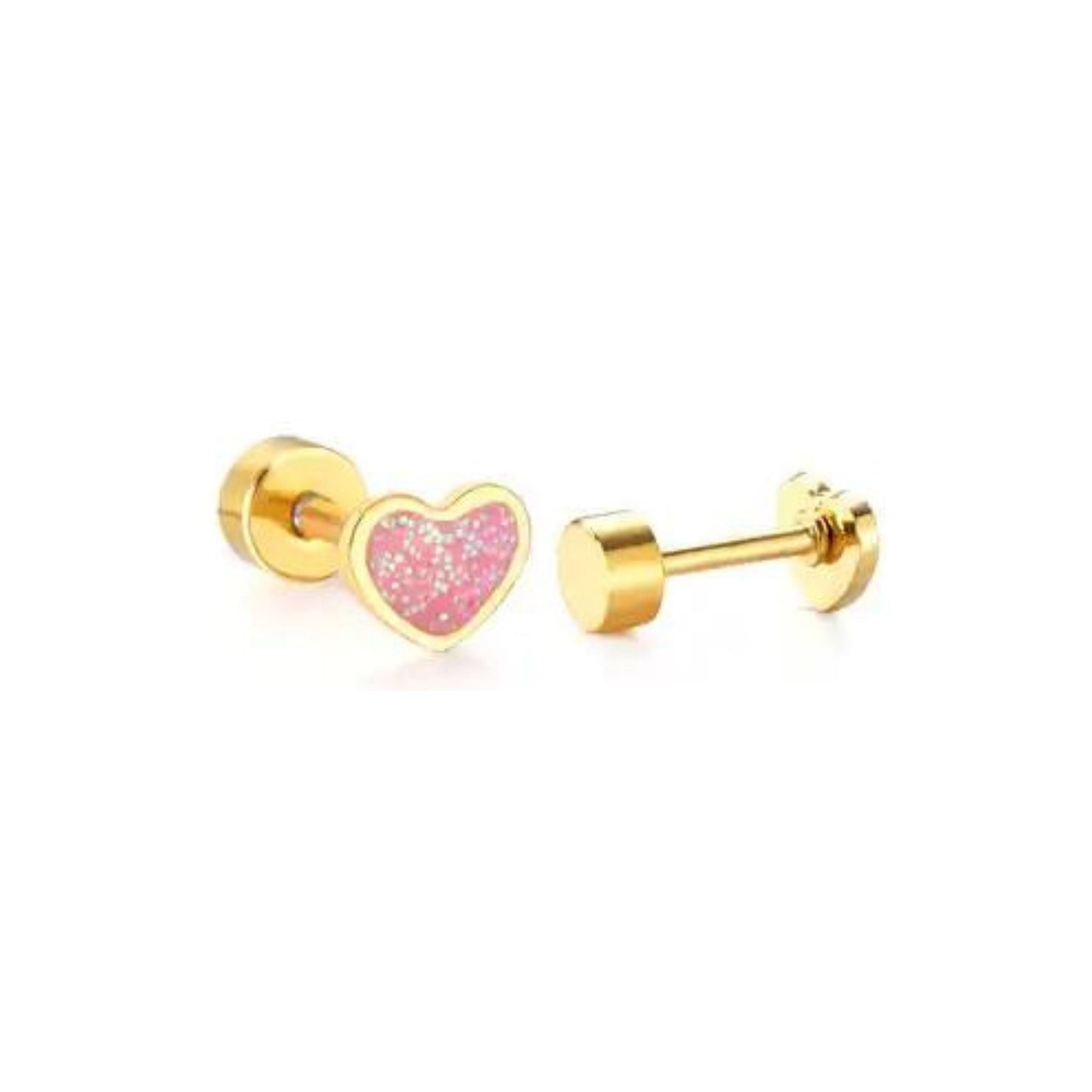Screwback Stud - Nora Heart