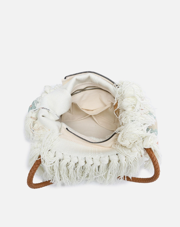 Handwoven Fringe Tote