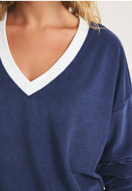 Marx V-Neck Terry Sweatshirt
