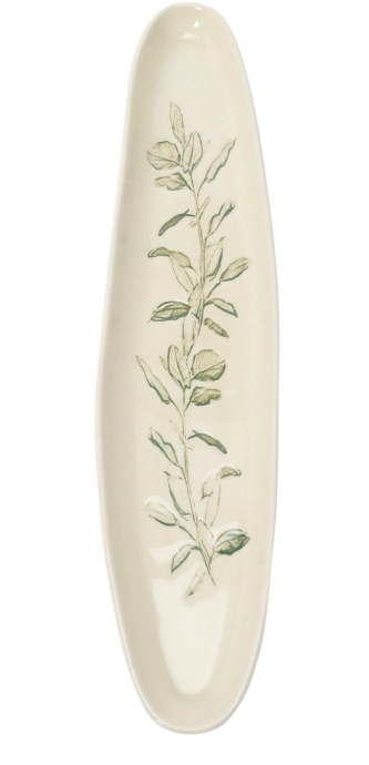 Botanical Oval Stoneware