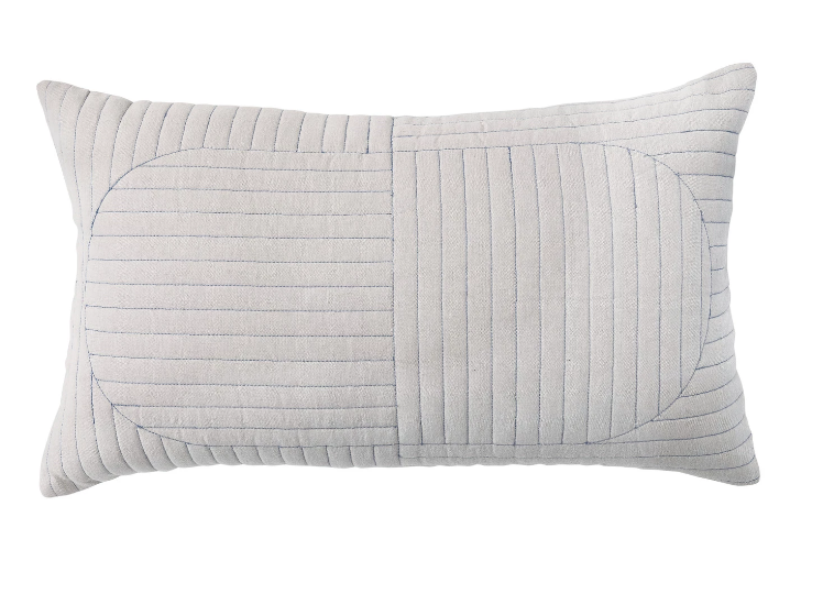 24"L x 16"H Quilted Lumbar Pillow