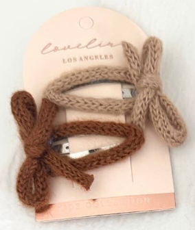 Knit Bow Clip