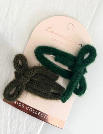 Knit Bow Clip