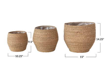 Seagrass Basket w/ Lining