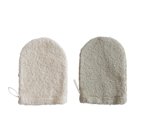Cotton Terry Cloth Shower Mitt
